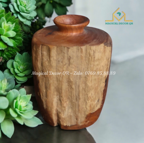 22 CT rosewood vase - large hole (1)