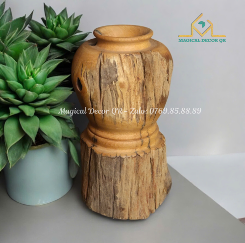 22 CT rosewood vase - large hole