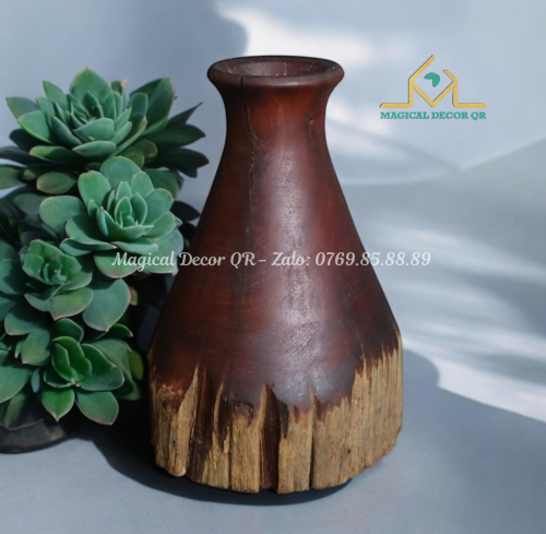 22 CT rosewood vase - large hole (1)