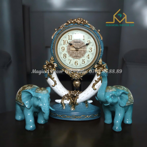 Blue elephant watch set