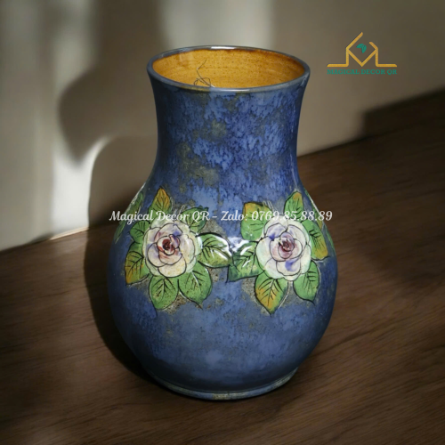 Purple rose hand stroke