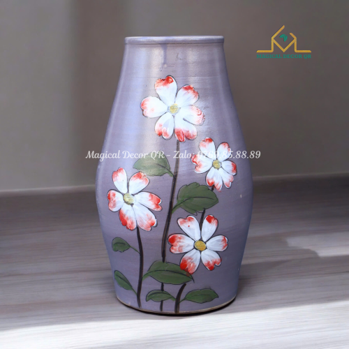 Hand stroked red butterfly flower shape