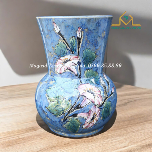 Stroking the purple morning glory