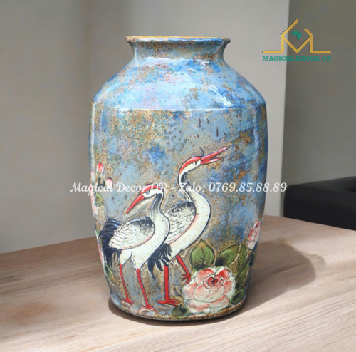 White crane hand stroke