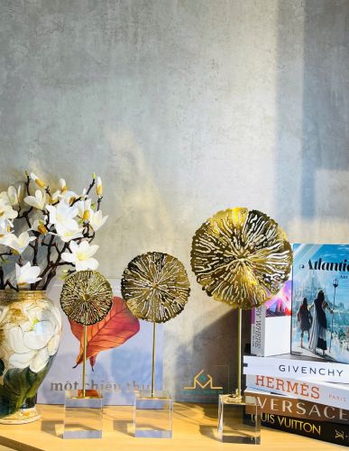 Set of 3 crystal base tree canopy rings