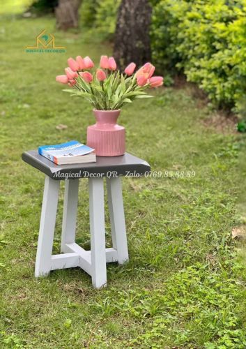 Square chair 40cm - Light gray